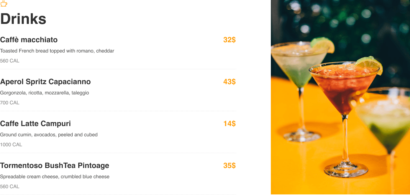 drinks
